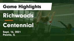Richwoods  vs Centennial  Game Highlights - Sept. 16, 2021