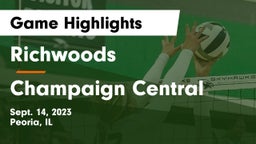 Richwoods  vs Champaign Central  Game Highlights - Sept. 14, 2023