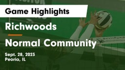 Richwoods  vs Normal Community  Game Highlights - Sept. 28, 2023