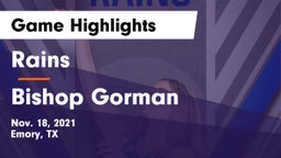 Rains  vs Bishop Gorman  Game Highlights - Nov. 18, 2021