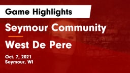 Seymour Community  vs West De Pere  Game Highlights - Oct. 7, 2021