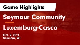Seymour Community  vs Luxemburg-Casco  Game Highlights - Oct. 9, 2021