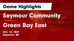 Seymour Community  vs Green Bay East  Game Highlights - Oct. 16, 2021