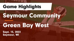 Seymour Community  vs Green Bay West Game Highlights - Sept. 15, 2022
