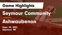 Seymour Community  vs Ashwaubenon  Game Highlights - Sept. 20, 2022