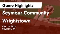 Seymour Community  vs Wrightstown Game Highlights - Oct. 18, 2022