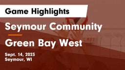 Seymour Community  vs Green Bay West Game Highlights - Sept. 14, 2023