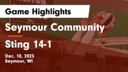 Seymour Community  vs Sting 14-1 Game Highlights - Dec. 10, 2023
