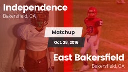 Matchup: Independence High vs. East Bakersfield  2016