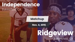 Matchup: Independence High vs. Ridgeview  2016