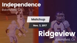 Matchup: Independence High vs. Ridgeview  2017