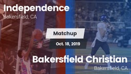 Matchup: Independence High vs. Bakersfield Christian  2019