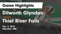 Dilworth Glyndon  vs Thief River Falls  Game Highlights - Oct. 2, 2019