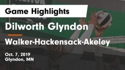 Dilworth Glyndon  vs Walker-Hackensack-Akeley  Game Highlights - Oct. 7, 2019