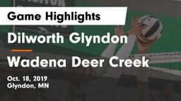 Dilworth Glyndon  vs Wadena Deer Creek Game Highlights - Oct. 18, 2019