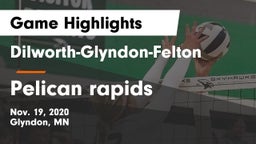 Dilworth-Glyndon-Felton  vs Pelican rapids Game Highlights - Nov. 19, 2020