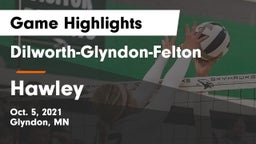 Dilworth-Glyndon-Felton  vs Hawley  Game Highlights - Oct. 5, 2021
