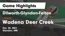 Dilworth-Glyndon-Felton  vs Wadena Deer Creek Game Highlights - Oct. 28, 2021