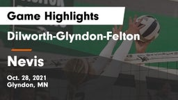 Dilworth-Glyndon-Felton  vs Nevis  Game Highlights - Oct. 28, 2021