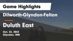 Dilworth-Glyndon-Felton  vs Duluth East  Game Highlights - Oct. 22, 2022