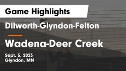 Dilworth-Glyndon-Felton  vs Wadena-Deer Creek  Game Highlights - Sept. 5, 2023