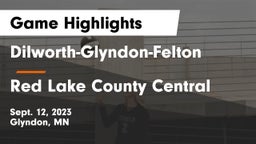 Dilworth-Glyndon-Felton  vs Red Lake County Central Game Highlights - Sept. 12, 2023