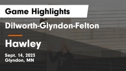 Dilworth-Glyndon-Felton  vs Hawley  Game Highlights - Sept. 14, 2023