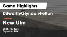 Dilworth-Glyndon-Felton  vs New Ulm  Game Highlights - Sept. 16, 2023