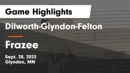 Dilworth-Glyndon-Felton  vs Frazee  Game Highlights - Sept. 28, 2023