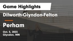 Dilworth-Glyndon-Felton  vs Perham  Game Highlights - Oct. 5, 2023