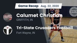 Recap: Calumet Christian  vs. Tri-State Crusaders Football 2020