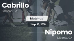 Matchup: Cabrillo  vs. Nipomo  2016