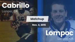 Matchup: Cabrillo  vs. Lompoc  2016