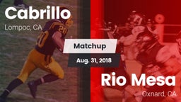 Matchup: Cabrillo  vs. Rio Mesa  2018