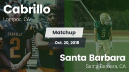 Matchup: Cabrillo  vs. Santa Barbara  2018