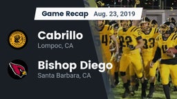 Recap: Cabrillo  vs. Bishop Diego  2019