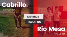 Matchup: Cabrillo  vs. Rio Mesa  2019