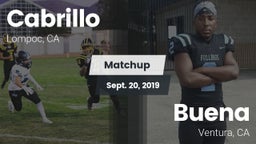Matchup: Cabrillo  vs. Buena  2019
