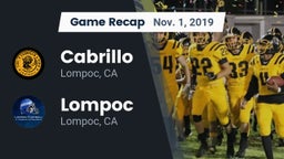 Recap: Cabrillo  vs. Lompoc  2019