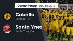 Recap: Cabrillo  vs. Santa Ynez  2019