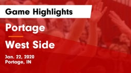Portage  vs West Side  Game Highlights - Jan. 22, 2020