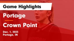 Portage  vs Crown Point  Game Highlights - Dec. 1, 2023