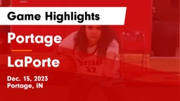 Portage  vs LaPorte  Game Highlights - Dec. 15, 2023