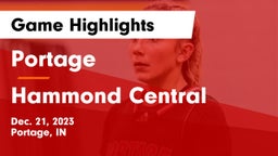 Portage  vs Hammond Central  Game Highlights - Dec. 21, 2023