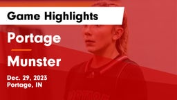 Portage  vs Munster  Game Highlights - Dec. 29, 2023