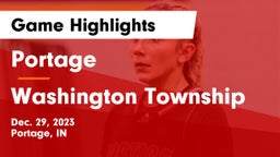 Portage  vs Washington Township  Game Highlights - Dec. 29, 2023