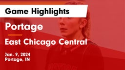 Portage  vs East Chicago Central  Game Highlights - Jan. 9, 2024