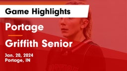 Portage  vs Griffith Senior  Game Highlights - Jan. 20, 2024