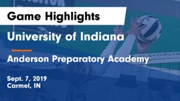 University  of Indiana vs Anderson Preparatory Academy Game Highlights - Sept. 7, 2019