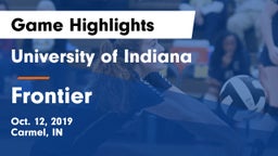 University  of Indiana vs Frontier  Game Highlights - Oct. 12, 2019